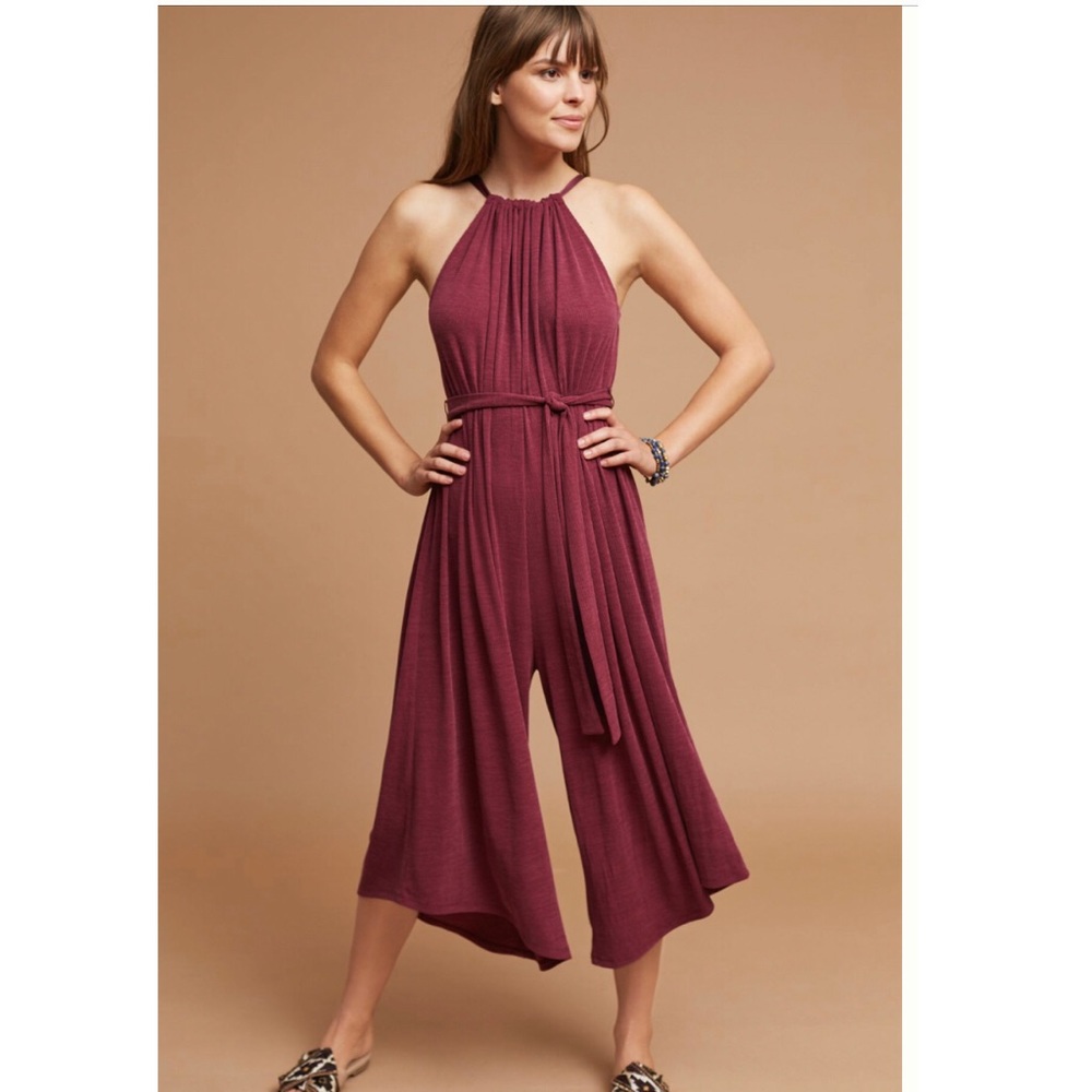 NWOT Wide Leg Halter Jumpsuit